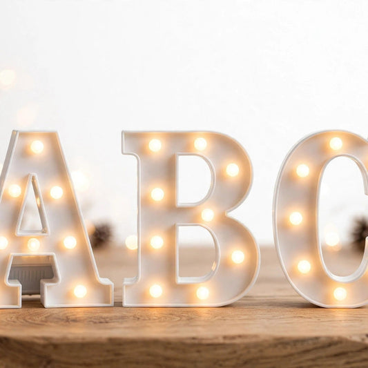 LED Battery Operated Alphabet Light – Decorative Letter Lamp for Home & Events
