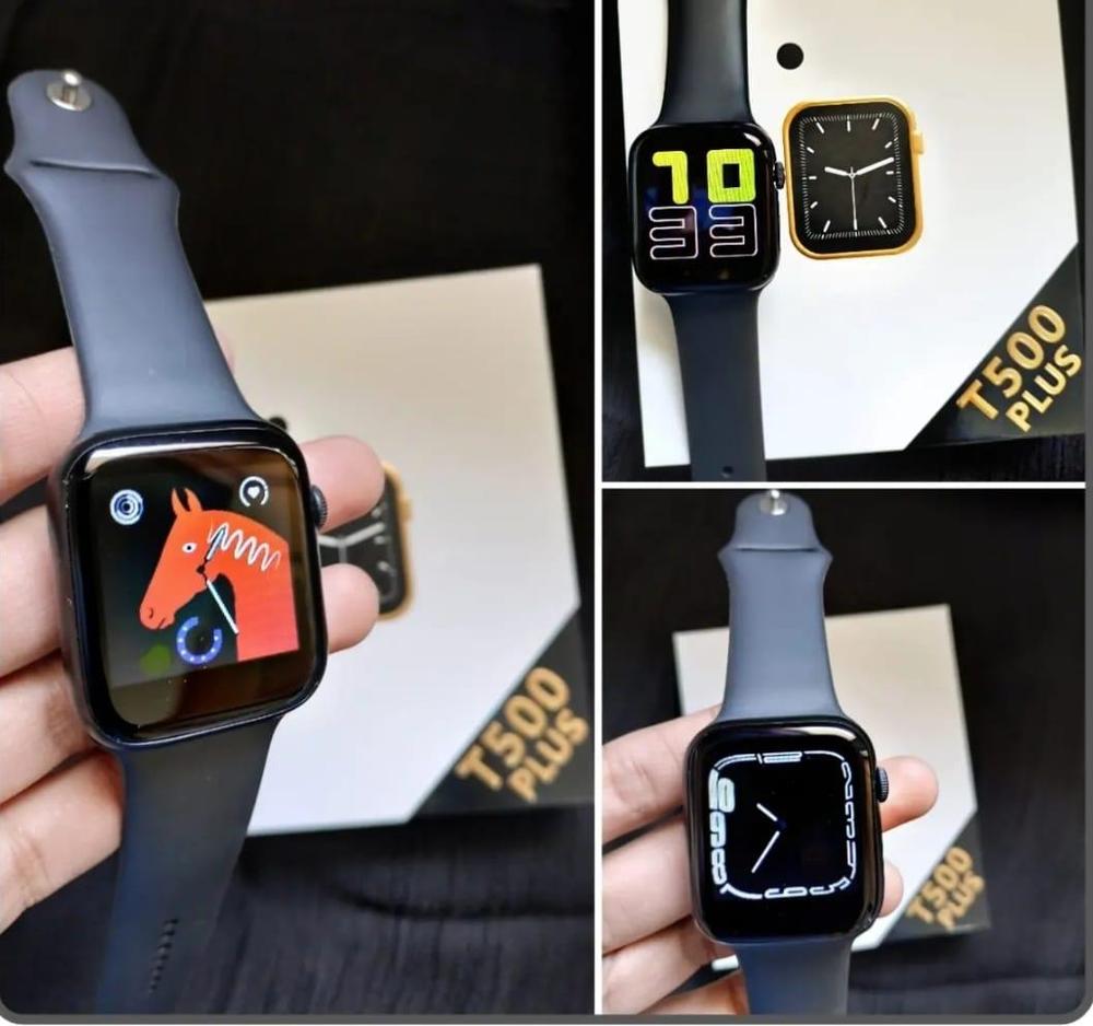 Smartwatch T500 Bluetooth – 2.5D Glass Display with Silicone Strap