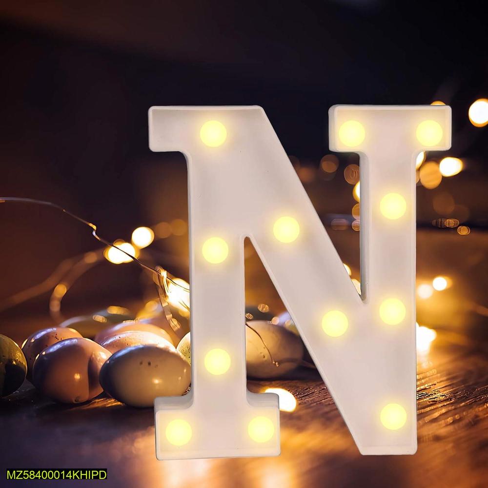 LED Battery Operated Alphabet Light – Decorative Letter Lamp for Home & Events