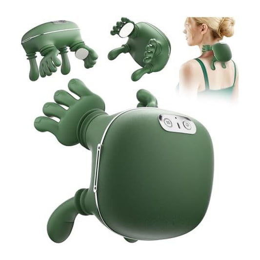 4D Neck & Shoulder Massager - Deep Kneading, Hands-Free & Rechargeable